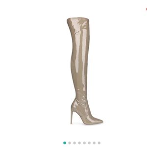 STEVE MADDEN AILANI boots grey patent size 7